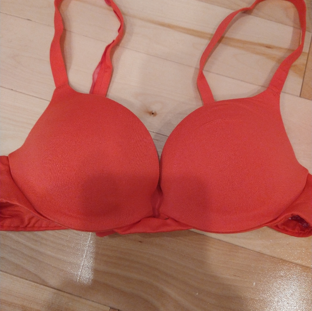 La vie en rose orange padded bra 32A
